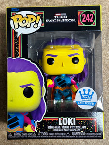 Funko Pop! Marvel Black Light Loki #242 Thor: Ragnorak 2023 Exclusive