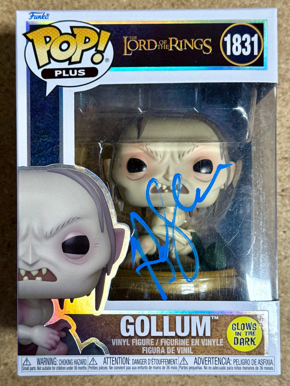 Andy Serkis Signed Gollum Lord Of The Rings 2025 Funko Pop! #1831 With JSA COA