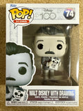 Funko Pop! Icons Walt Disney With Drawing Of Mickey Mouse #74 Disney 100 2022