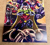 2013 Tyrine Carver Robin 11x17 Poster Print DC Comics Red Hood Damian Nightwing