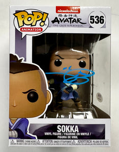 Ian Ousley Signed Sokka Funko Pop! #536 Avatar Last Airbender Netflix With PSA COA