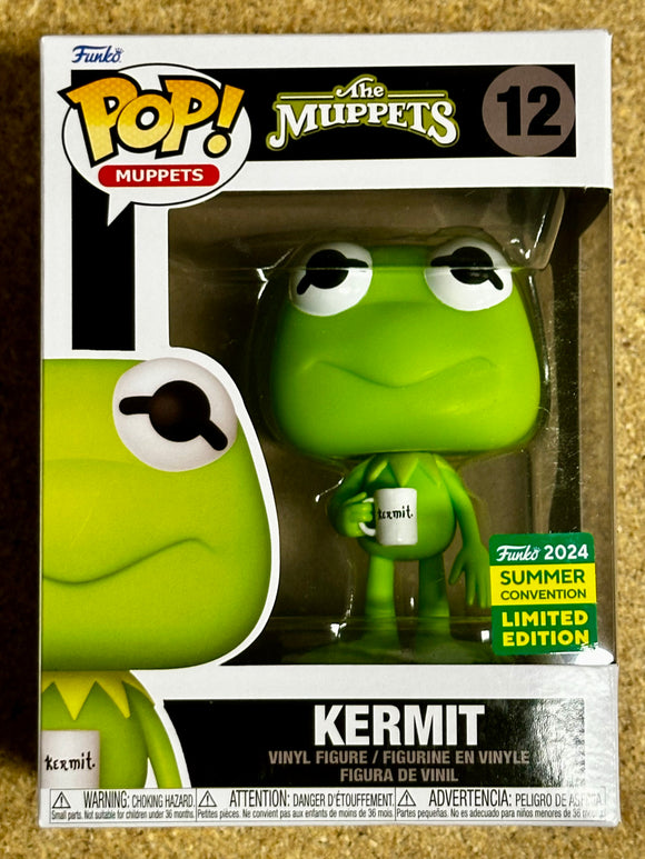 Funko Pop! Muppets Kermit The Frog #12 The Muppets SDCC 2024 Summer Exclusive