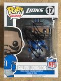 Calvin Johnson Megatron Signed 2014 NFL Detroit Lions Funko Pop! #17 With JSA COA
