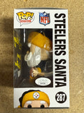 Rocky Bleier Signed NFL Pittsburgh Steelers Santa Funko Pop! #287 With JSA COA