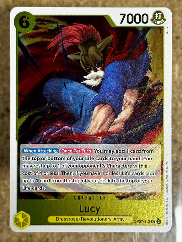 One Piece Card Game TCG - Lucy OP07-112 - Rare