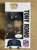 Tony Romo Signed NFL Dallas Cowboys Funko Pop #66 2016 Exclusive With JSA COA