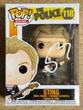 Musician Sting Signed The Police Funko Pop! Rocks #118 With JSA COA