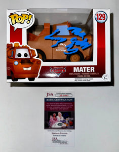 Larry The Cable Guy Signed Tow Mater #129 Cars Funko Pop! With JSA COA