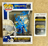 David Ellefson & Jeff Young Signed Megadeth Vic Rattlehead Funko Pop! #320 With JSA COA