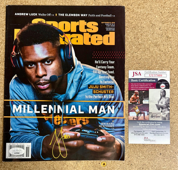 Juju Smith-Schuster Steelers / Chiefs Signed Sports Illustrated September 2019 With JSA COA