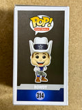 Tony Romo Signed NFL Dallas Cowboys Mascot Rowdy Funko Pop! #314 With JSA COA