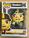 Will Howard QB Signed Pittsburgh Steelers Steely McBeam #346 Funko Pop! JSA COA