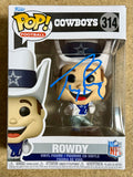 Tony Romo Signed NFL Dallas Cowboys Mascot Rowdy Funko Pop! #314 With JSA COA