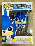 Jaleel White Signed Sonic The Hedgehog With Ring Funko Pop! #283 With JSA COA