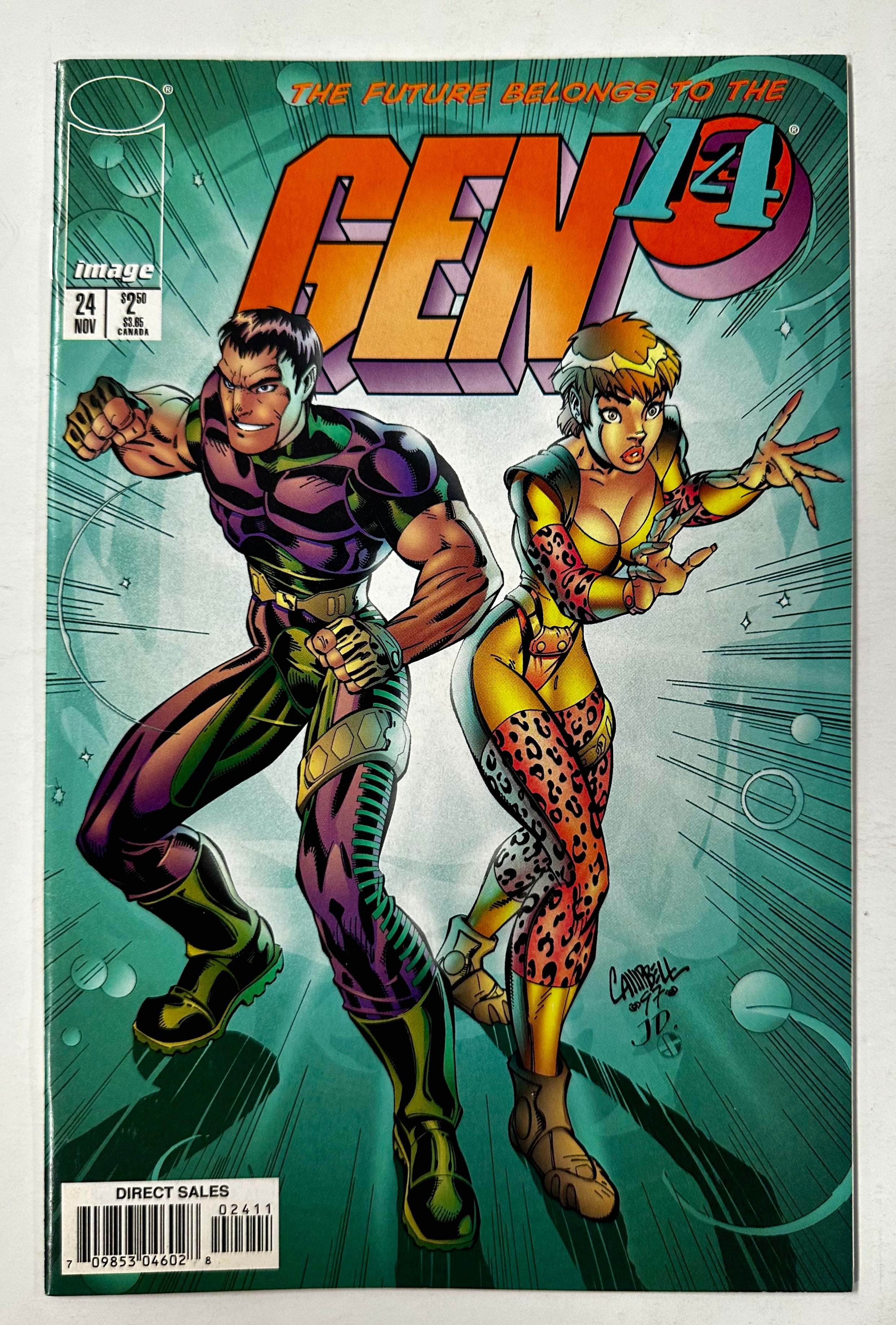 Gen 13 14 #24 Image Comics J. Scott Campbell 1997 First Print