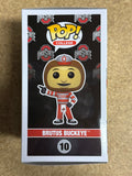 Kirk Herbstreit Signed NCAA Brutus Buckeye #10 Ohio State Funko Pop JSA COA