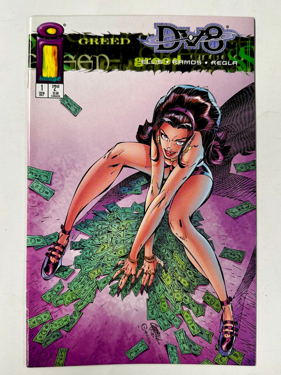 DV8 #1 (Image Comics 1996) J Scott Campbell Greed Variant Cover