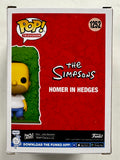 Funko Pop! Television Homer Simpson In Hedges #1252 Simpsons EE 2022 Exclusive