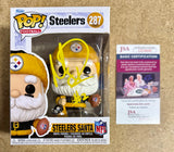 Mason Rudolph Signed NFL Pittsburgh Steelers Santa Funko Pop! #287 With JSA COA