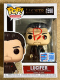 Tom Ellis Signed Lucifer NYCC Fall Con Funko Pop! #1590 Exclusive With JSA COA