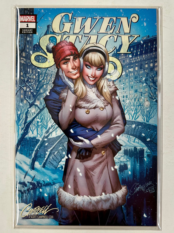 Gwen Stacy #1 J Scott Campbell Winter D Marvel Comics 2020 Variant Exclusive
