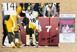 Mike Williams Signed Autographed NFL Pittsburgh Steelers 8x10 Photo With JSA COA