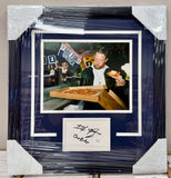 Barstool Sports Founder Dave Portnoy Framed & Signed Cut One Bite Pizza 8X10 Photo With JSA COA