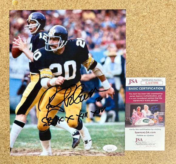 Rocky Bleier Signed Autographed NFL Pittsburgh Steelers 8x10 Photo JSA COA