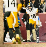 Mike Williams Signed Autographed NFL Pittsburgh Steelers 8x10 Photo With JSA COA