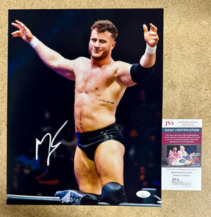 Maxwell Jacob Friedman “MJF” Signed AEW Wrestling Champion 11X14 Photo JSA COA