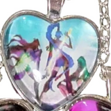 K-POP DEMON HUNTERS Heart Pendant Necklace – Character Art Collection
