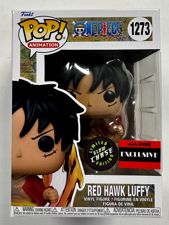 Funko Pop! Animation Glow Chase Red Hawk Luffy #1273 One Piece 2023 AAA Anime Exclusive