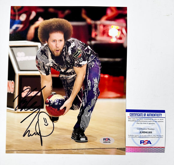 Kyle Troup Signed Professional 10X PBA Bowling Champion 8x10 Photo With PSA COA