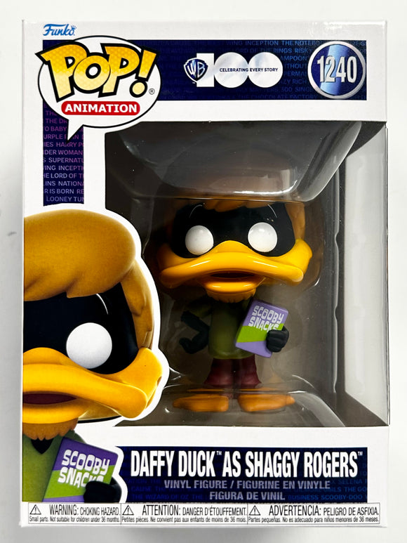 Funko Pop! Animation Daffy Duck As Shaggy Rogers #1240 Looney Tunes X Scooby Doo 2023