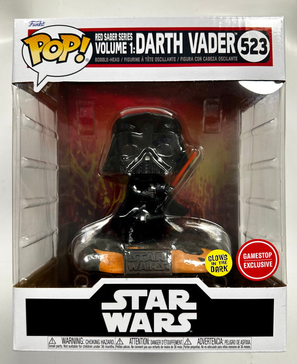 Funko Pop! Star Wars Darth Vader #523 Glow Red Saber Series Vol. 1 GS 2023 Exclusive