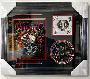 Bullet For My Valentine Complete Band Signed & Custom Framed CD Cover With PSA/DNA COA