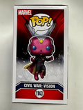 Paul Bettany Signed Vision Captain America Civil War Funko Pop! #1143 With JSA COA