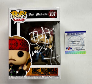 Bret Michaels Signed Autographed Poison Funko Pop! #207 With PSA/DNA COA