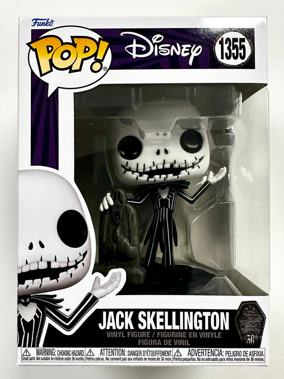 Funko Pop! Disney Jack Skellington With Tombstone #1355 Nightmare Before X-Mas 2023