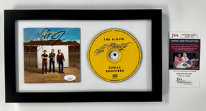 Jonas Brothers Signed The Album CD Card & CD Framed With JSA COA Nick Joe Kevin