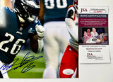 Miles Sanders Signed Philadelphia Eagles RB 8x10 NFL Photo With JSA COA