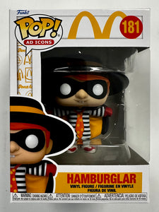 Funko Pop! Ad Icons The Hamburglar #181 McDonalds Fast Food Mascot