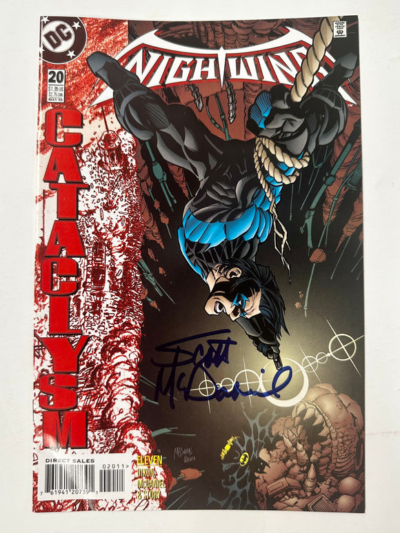 Scott McDaniel Signed Nightwing #20 Batman: Cataclysm May 1998 Dick Grayson