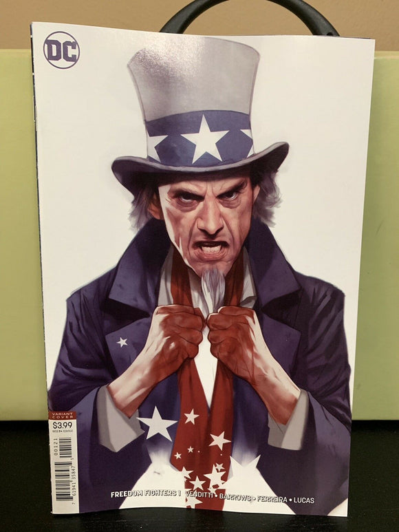Freedom Fighters #1 Ben Oliver Cover B Variant Cover Uncle Sam 2018
