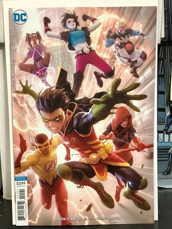 Teen Titans Vol 6 #21 Alex Garner Cover B Variant DC Comics 2018 Robin Flash