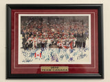 Team Canada Hockey 2010 Team Signed 12x18 Custom Framed Crosby Yzerman 20+ Sigs!