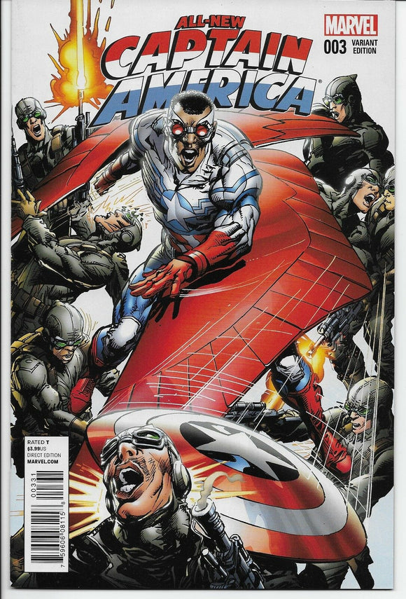 All-New Captain America #3 Neal Adams 1:25 Variant (2015) Marvel Falcon