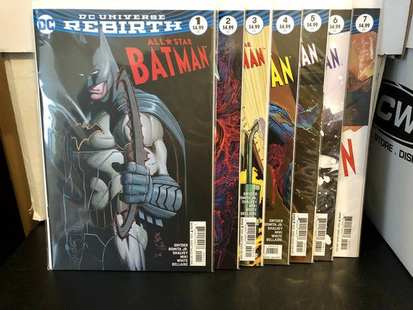 All Star Batman 1-7 DC Rebirth Comic Lot Run Set Of 7 Snyder Collection Jock
