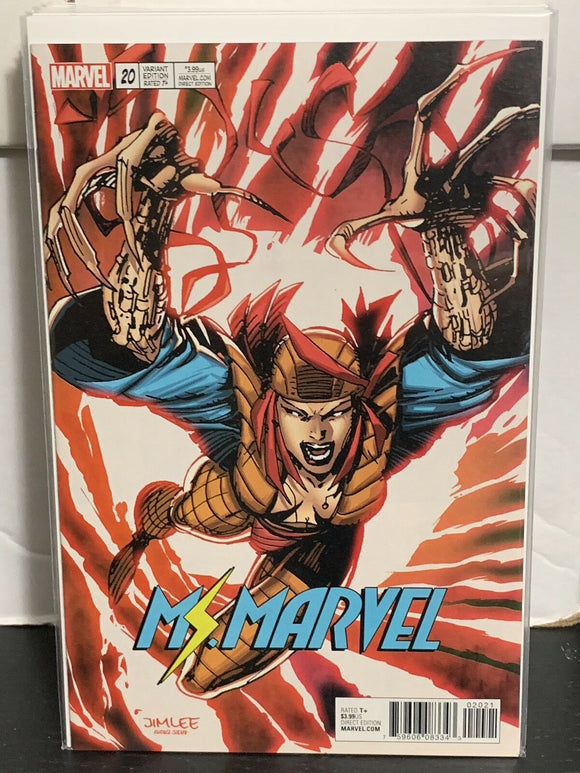 Ms Marvel #20 Lady Deathstrike X-Men Trading Card Jim Lee Variant 2017 Marvel