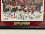 Team Canada Hockey 2010 Team Signed 12x18 Custom Framed Crosby Yzerman 20+ Sigs!